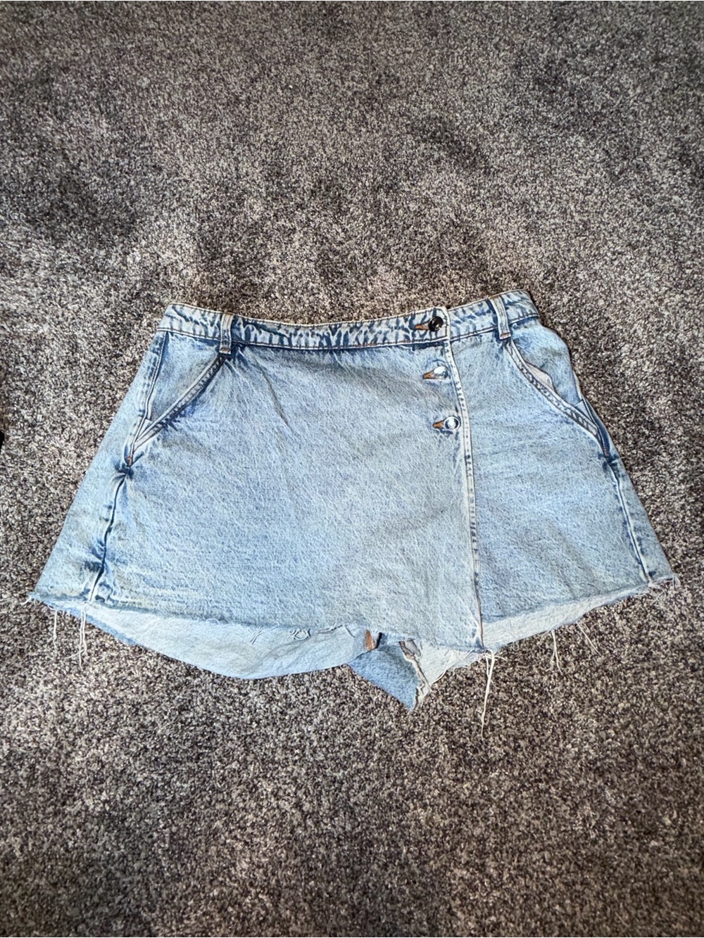 Zara Light Blue Denim Skort